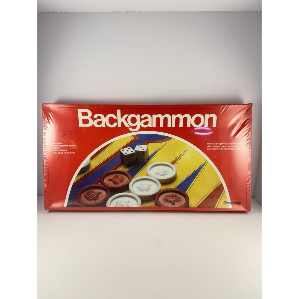 Vintage 1979 Pressman Backgammon Board Game SEALED